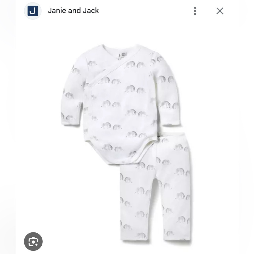 Janie and Jack Baby Zebra Matching Set, size 0-3 months